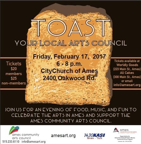 Toast Your Local Arts Council Fundraiser image